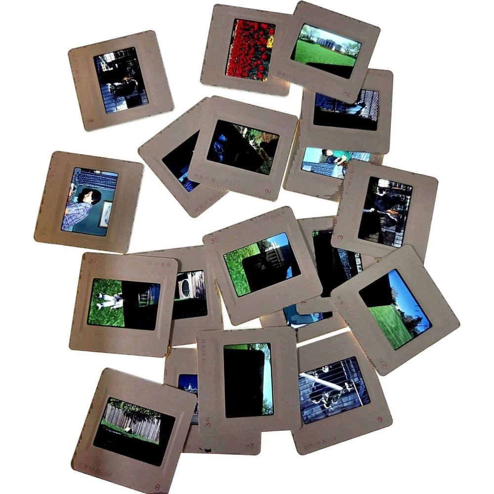 Kodak Vintage 35mm Slide Film Found Footage Mystery Lot 1970s 1980s Archive